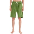 thumbnail image 2 of Plebaso Knee Length Shorts for Women Drawstring Lounge Long Shorts Summer Athletic Shorts with Pockets, 2 of 4