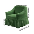 thumbnail image 3 of Stretch Wing Chair Slipcovers,Pleated Ruffled Skirt Armchair Slipcover,Stretch Slipcovers for Sofa,Seersucker Armchair Covers with Skirt Ruffle,Living Room Sofa Slipcover Furniture Protector, 3 of 9