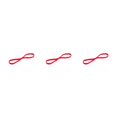 thumbnail image 2 of QualitChoice Bandeau de Sport Extensible Bandeau Réglable Style Simple Élastique Coiffure Accessoires Femmes Hommes pour Yoga Gym Rouge 3Set, 2 of 6