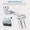 thumbnail image 2 of Aoresac Universal Swivel Faucet Extender 1440° Rotating Faucet Aerator with 2 Water Outlet Modes Splash, 2 of 8