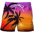 thumbnail image 1 of TIHLMK Men 3D Printing Breathable Seaside Vacation Beach Shorts Swimming Trunks, 1 of 2