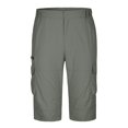 thumbnail image 3 of EOYWHK Capri Cargo Shorts for Men with Multi-Pockets,Relaxed Fit Breathable Summer Athletic Pants,Solid Color Hiking Running Shorts, 3 of 7