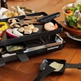 thumbnail image 3 of Swissmar Classic Raclette Grill - Noir Antiadhésif Réversible - 8 Personnes - Spatules Résistantes à la Chaleur, 3 of 16