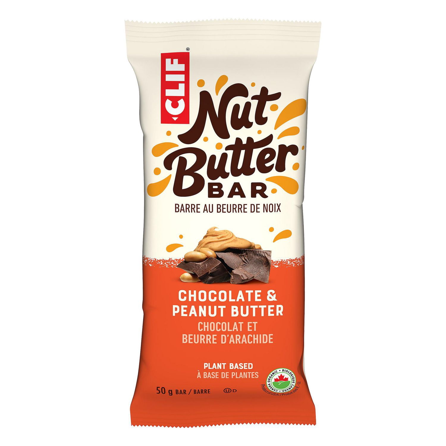 CLIF Nut Butter, barre au chocolat et beurre d’arachide, biologique, sans arômes artificiels