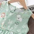 thumbnail image 4 of Robes Décontractées pour Filles Robe Trapèze Robes d'Été Robes pour Enfants 5-6 Ans, 4 of 4
