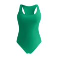 thumbnail image 4 of Women's Athletic Racerback Swimsuit - Color Block Boyleg Bathing Suit - Removable Padding - Nylon/Spandex - S-XXL - Lap Swimming, 4 of 4