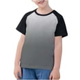 thumbnail image 1 of Plebaso T-Shirts de Mode pour Enfants Unisexe T-Shirts à Dégradé Col Rond Garçons Filles T-Shirts d'Été Hauts, 1 of 7