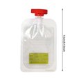 thumbnail image 3 of 10pcs Baby Food Pouch Baby Food Pouch Filling Station Food Squeezer Juice round Glass Containers with Lids Food Storage Set Rice Holder Container Airtight Cereal Storage Containers Organizational, 3 of 3