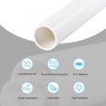 thumbnail image 3 of Uxcell Rigid Round Pipe White A High Impact for Water Pipe 0.83 x 0.98", 3 of 6