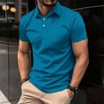 thumbnail image 2 of cfhntfmh Golf Shirts for Men Summer Short Sleeve Button up Tennis Shirts Plus Sizecollared Athletic Tees, 2 of 6