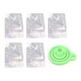 thumbnail image 2 of Sacs de Rangement Alimentaires Réutilisables 5 Pcs Sacs de Rangement en Silicone Réutilisables Transparents pour Riz Céréales Farine Noix Sacs en Silicone pour Aliments, 2 of 8