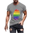 thumbnail image 2 of Qertyioot T-shirt à Manches Courtes Imprimé pour Hommes, Col Rond, Mode Décontractée, Manches Courtes, Économies d'Été, 2 of 5