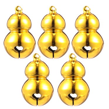 Miangastore 5pcs Gourd Pet Bells Lightweight Charms For Christmas Decor Wreaths Backpacks Sound For Pet And Festive Cheer