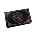 thumbnail image 4 of Xuanheng Wooden Tarot Box Card Holder Small Game Cards Collectible Tarot Storage Case Round, 4 of 8