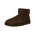 thumbnail image 1 of Ugg Botte en Suède à la Cheville pour Femme Classic Mini II en Cuir Chocolat - 9M, 1 of 3
