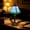 E#6314, variant on Modern Glass Bedside Table Lamp, Soft Warm Light, Adjustable Brightness, Compact 36x20x15 cm, Nightstand or Living Room Decor