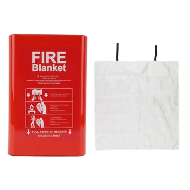 Flame Retardant Blanket, Durable Fire Blanket Glass Fibre Fire Extinguishing Tool With Storage Box For Shopping Mall