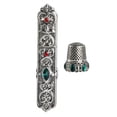 thumbnail image 3 of Embossed Sewing Thimble Case European Style Storage Sewing Metal Cross Stitch Option 3, 3 of 8