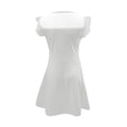 thumbnail image 4 of Robes d'Été Décontractées pour Filles Robe de Fête pour Enfants Manches à Volants en Maille Design en Ligne avec Poches pour 4 à 11 Ans, 4 of 4