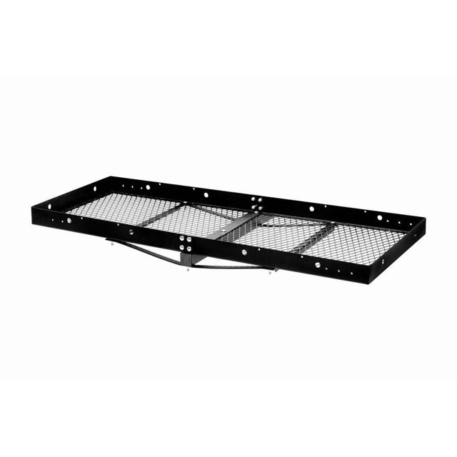 Stromberg Carlson Trailer Hitch Cargo Carrier CC-100 Cargo Caddy; Fits In A 2 Inch Receiver; 500 Pound Weight Capacity; 60 Inch Length x 23 Inch Width; Mesh Rack