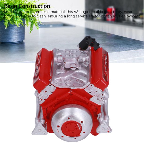 Générique Modèle Moteur V8, Ornements de Moteur V8 en Métal, Décoration Maison pour Collection Bureau Salon Chambre Garçon Fille Ados Amis