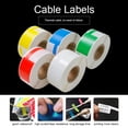 thumbnail image 3 of White T-Type Thermal Synthetic Paper Cable Labels, 38*25mm+30mm Size, 125 Sheets per Roll, Compatible with DP23 Series Printers (OS4913), Thermal Printer Application, 3 of 7