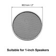thumbnail image 2 of Unique Bargains 4 Pcs 1 Pieds Protecteur de Haut-Parleur en Maille Décorative pour Gril Cercle Pièces Audio Argent, 2 of 4