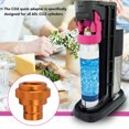thumbnail image 3 of CO2 Quick Adapter, TR21 4 Thread Soda Maker Refill Adapter Antioxidant Rustproof  for Soda Water Bubbler Purple,Yellow, 3 of 7