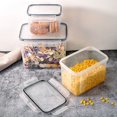 thumbnail image 4 of Renjiang Clear Plastic Storage Containers Box Case with Lids Clear Rectangle Box Small Clear Container for Small Items and Other Craft Projects Dog Food Storage Container, 4 of 4