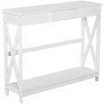 thumbnail image 1 of HOMCOM Table Console, Table d'Entrée Étroite avec Tiroir et Tablette de Rangement, 1 of 10