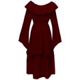 thumbnail image 3 of UPPADA Liquidation Robes d'Invitée de Mariage à Manches Évasées pour Femmes Robe de Cocktail Chic Robes de Bal d'Hiver Robes de Cocktail Formelles Robes à Bretelles Épaisses pour Femmes, 3 of 4