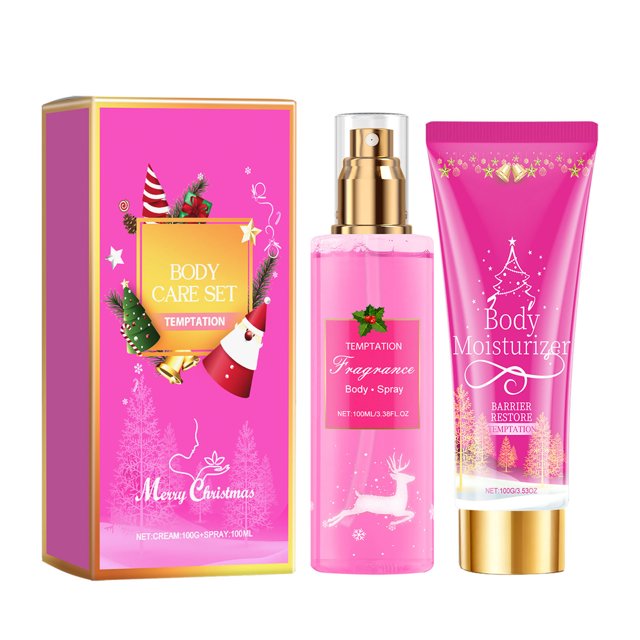 Ensemble de Soins Corporels Parfumés de Noël Séduisants (Gel Corporel + Brume Corporelle) 100ml