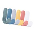 thumbnail image 3 of Decodeary 4PCS/6PCS New Portable Storage Hanger ABS Plastic Hook Self Towel Hanger for Kitchen Bathroom Color mixing 6pcs 1Set, 3 of 6