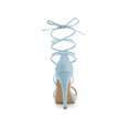 thumbnail image 2 of BLISSFUL STEP Sandales pour Femmes Talons Aiguilles Talons Plateforme Sandales à Lacets Bleu Ciel 7, 2 of 7