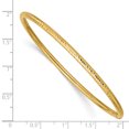thumbnail image 2 of 14k Yellow Gold 3mm Tube Slip On Bangle Bracelet, 2 of 6