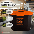 thumbnail image 3 of Nova Products 2 Gallons (8L) Battery Collection Bin - Eco-Friendly Battery Disposal Container for Safe Storage and Household/Commercial Use - (Made in Canada), 3 of 6