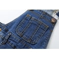 thumbnail image 4 of KIDSCOOL SPACE Little Girl Boy Ripped Denim Cute Slim Pants Jean Overalls 8T, 4 of 5