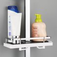 thumbnail image 1 of LSLJS Square Rod Shower Rack Punch-Free Shower Caddy Shelves Slide Bar for Shower Head, Shampoo, Soap Holdersuitcase, with Stainless Steel Guardrail, Shower Shelves W, 1 of 6