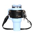 thumbnail image 1 of ZheElen Housse de Tasse en Mousse avec Sangle Réglable pour Bouteille d'Eau de Voyage Sac avec Sangle Style Noir, 1 of 6
