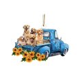 thumbnail image 1 of Ornements Suspendus Mignons en Forme de Chien de Voiture 3D, 1 of 9