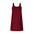 thumbnail image 4 of QIPOPIQ Robe Camis Sans Manches à Col Rond pour Femme Été Nouvelle Couleur Unie Ample et Confortable Robe Décontractée à Bretelles avec Bretelles Suspendues Robe à Col Rond Liquidation, 4 of 5