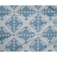 thumbnail image 4 of oneOone Polyester Lycra Fabric Check Kasuri Printed Fabric 1 Yard 56 Inch Wide, 4 of 4
