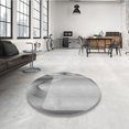 thumbnail image 4 of Ahgly Tapis d'Intérieur Lavable en Machine Carré Transitionnel Gris Platine, 5 Pieds Carré, 4 of 7