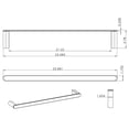 thumbnail image 3 of Chrome Plated Toilet Paper Holder With Single Rod Towel Rack Accessory Set AI-13331, 3 of 5