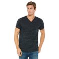 thumbnail image 1 of BELLA+CANVAS T-Shirt Jersey à Col en V pour Homme, TP, Marbre Noir, 1 of 1