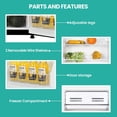 thumbnail image 4 of Koolatron 3.2 cu.ft Compact Fridge with Freezer, Black, Stylish Mini Fridge for Kitchen & Office, 4 of 9