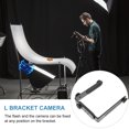 thumbnail image 4 of KAKOWELY Metal L Bracket Camera 1/4 Inch Screw Flash Light Holder Camera Bracket,6.3X"X4.72"X1.34", 4 of 4
