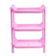 thumbnail image 1 of 3 Layer Square Triangular Corner Storage Organizing Caddy Stand For Bathroom Hot Pan Holder for Counter Foldable Kitchen Stainless Steel Sponge Holder Wooden Rack for Kitchen over Rack Bottle Rack, 1 of 3
