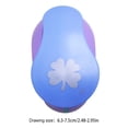 thumbnail image 3 of Hole Punch Paper Punchers Scrapbooking Consistent Design Cards Effortless Art Easy and Fast Manual Tools Multiple Types DIY Kids four-leaf clover, 3 of 5