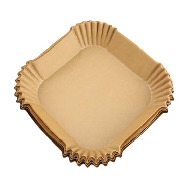 Air Fryer Disposable Paper Liners Square, Parchment Paper Liner 100 PCS, Non-Stick Air Fryer Paper Pads Oil Resistant